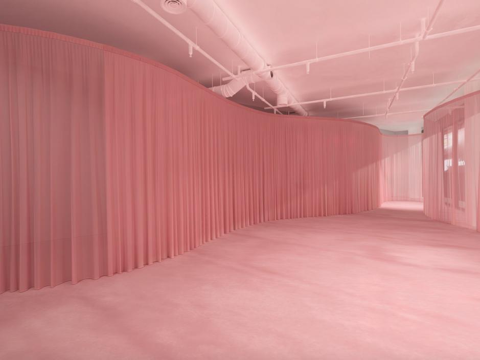 A very pink room