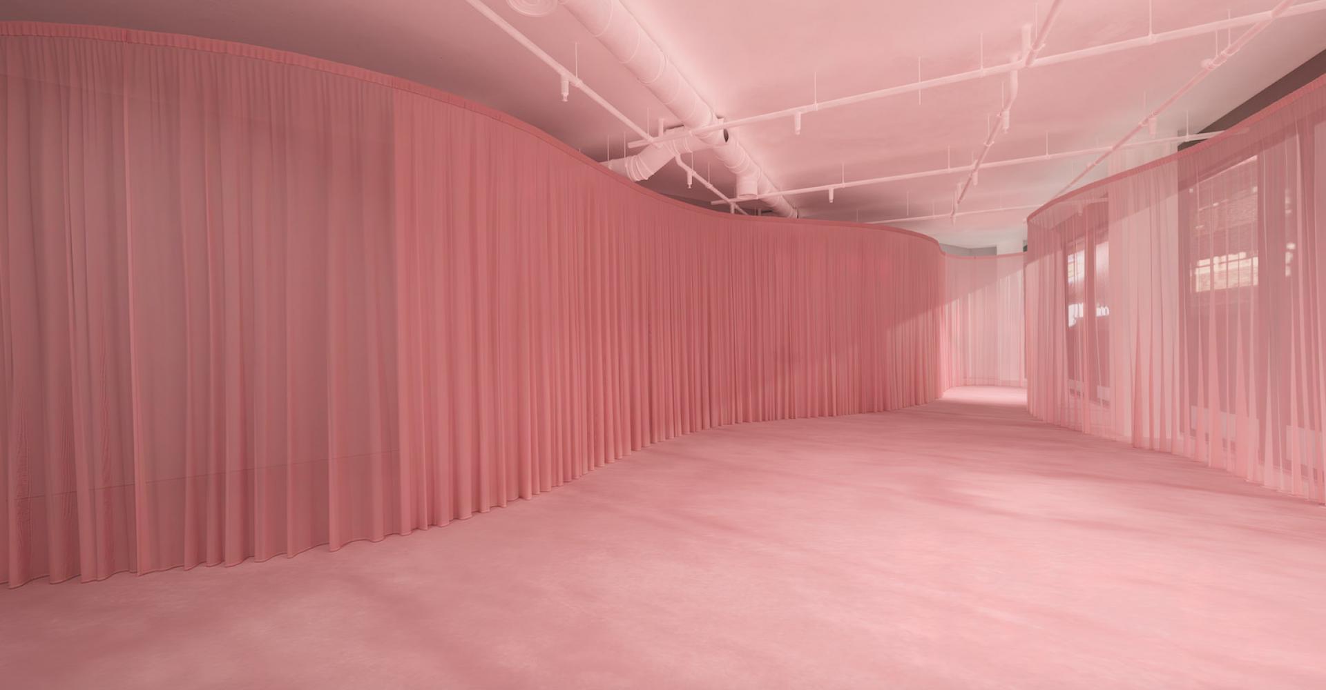 A very pink room